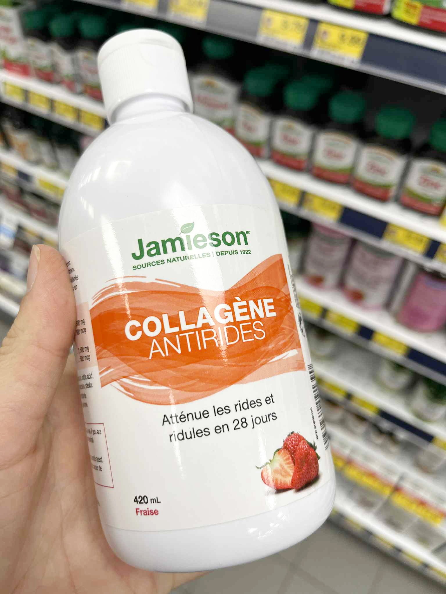 Popular supplements From liquid collagen to strawberry flavor sold in pharmacies which is experiencing a strong craze.